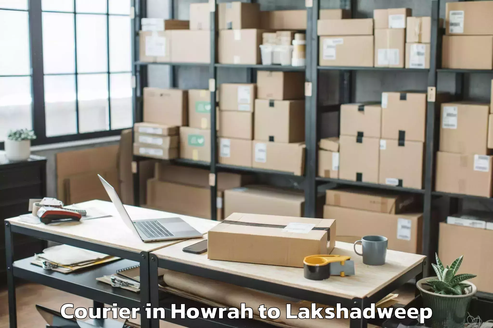 Reliable Howrah to Agatti Island Airport Agx Courier